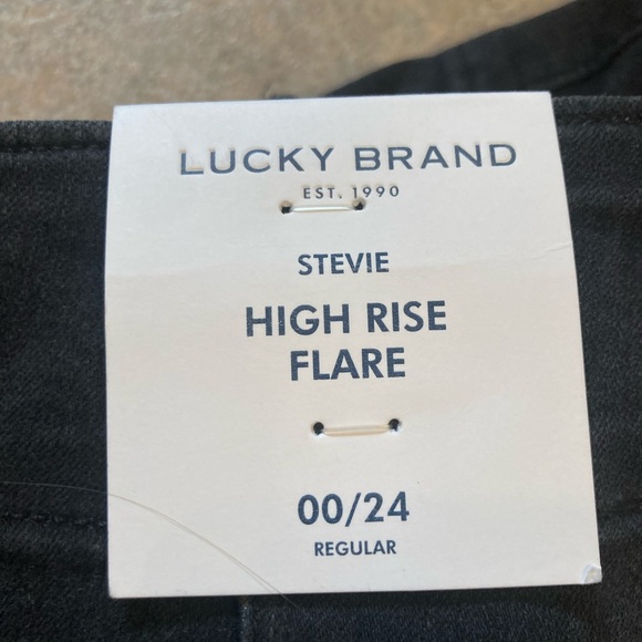 Lucky Brand Stevie high rise flare size 00/24R - Picture 5 of 5